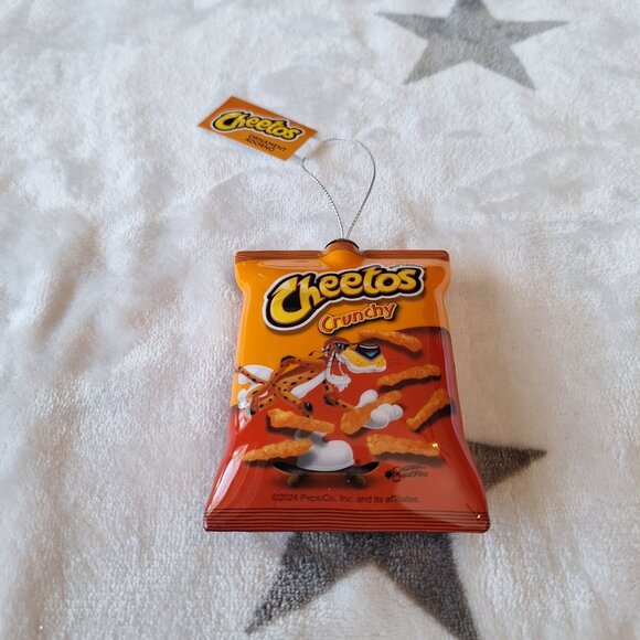 Cheetos Crunchy Snack Bag Chips‎ Faux Food Christmas Decoupage Ornament 4" New - Picture 1 of 5